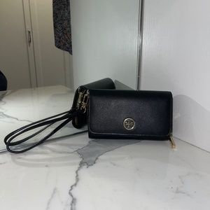 Tory Burch Black Wristlet